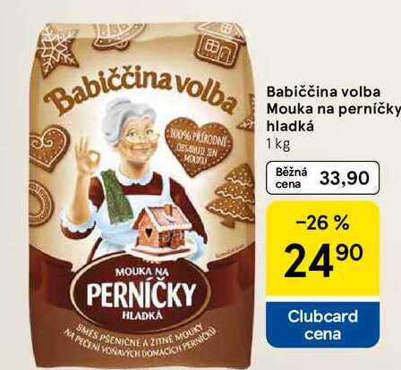 Babiččina volba Mouka na perníčky hladká, 1 kg 