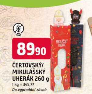 ČERTOVSKÝ/ MIKULÁŠSKÝ UHERÁK 260 g 