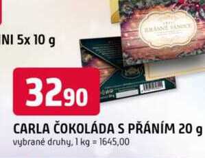 CARLA ČOKOLÁDA S PŘÁNÍM 20 g 