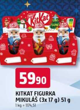 KITKAT FIGURKA MIKULÁŠ (3x 17 g) 51 g