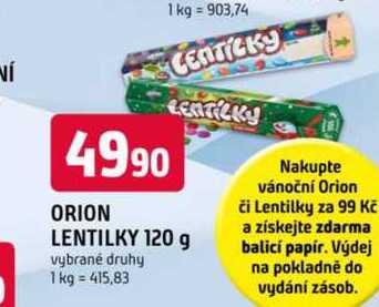 ORION LENTILKY 120 g 