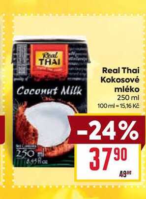 Real Thai Kokosové mléko 250 ml 