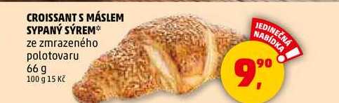 CROISSANTS MÁSLEM SYPANÝ SÝREM, 66 g 