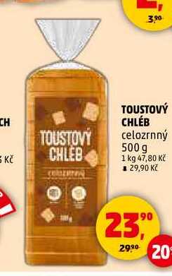 TOUSTOVÝ CHLÉB celozrnný, 500 g  
