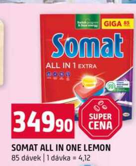 SOMAT ALL IN ONE LEMON 85 dávek