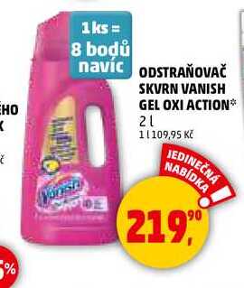 ODSTRAŇOVAČ SKVRN VANISH GEL OXI ACTION, 2 l