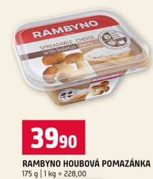 RAMBYNO HOUBOVÁ POMAZÁNKA 175 g 