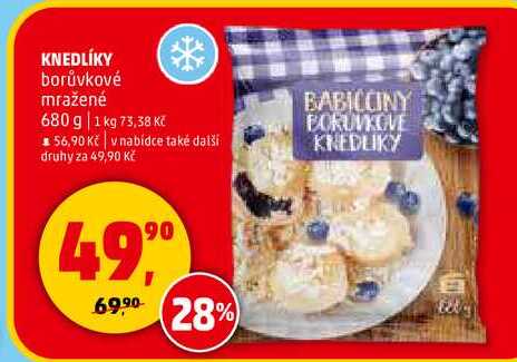 KNEDLÍKY borůvkové mražené, 680 g 