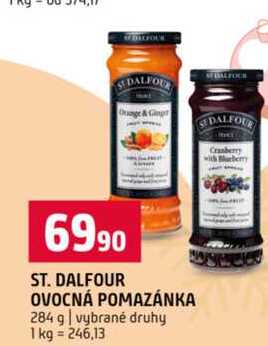 ST. DALFOUR OVOCNÁ POMAZÁNKA 284 g vybrané druhy