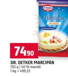 DR. OETKER MARCIPÁN 150 g 40 % mandli