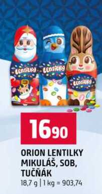 ORION LENTILKY MIKULÁŠ, SOB, TUČŇÁK 18,7 g