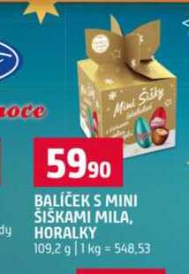BALÍČEK S MINI ŠIŠKAMI MILA, HORALKY 109,2 g