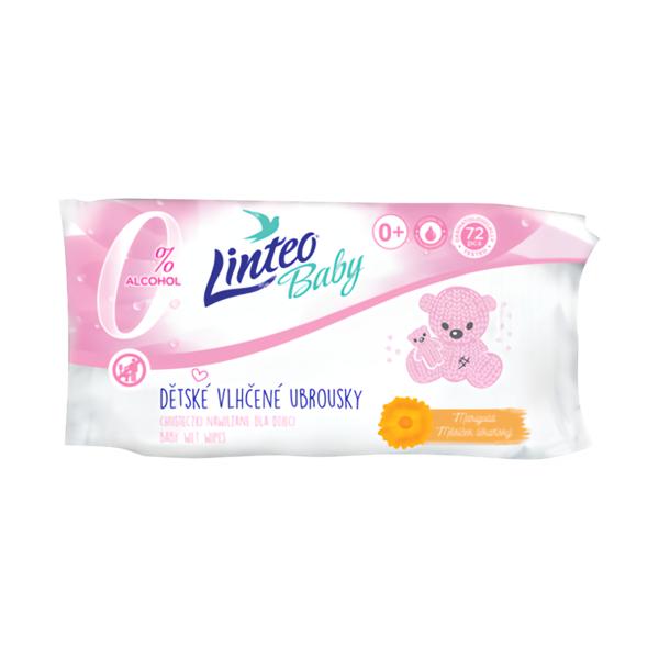 Linteo Baby Dětské vlhčené ubrousky s měsíčkem
