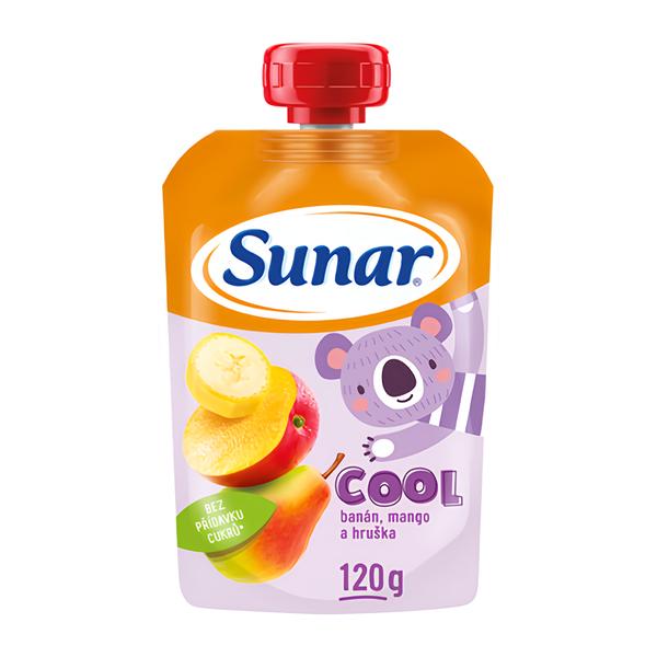 Sunar Cool ovocná kapsička hruška, banán, mango 12m+