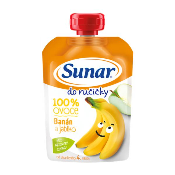 Sunar Do ručičky ovocná kapsička banán 4m+