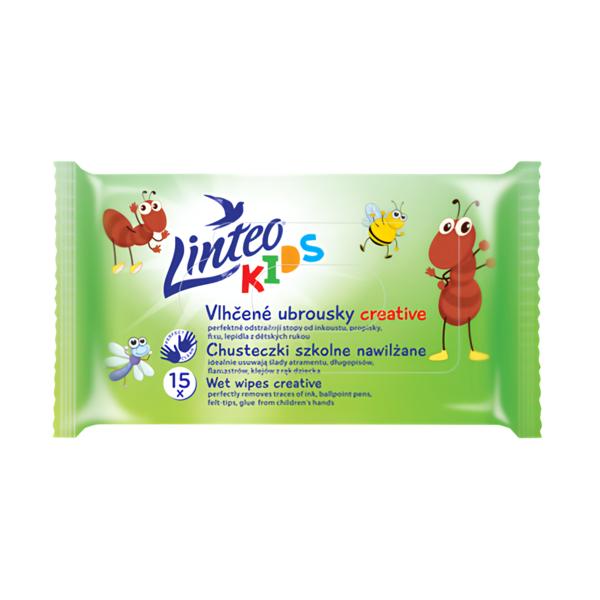 Linteo Vlhčené ubrousky školní