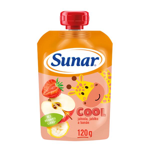 Sunar Cool ovocná kapsička jahoda, banán, jablko 12m+