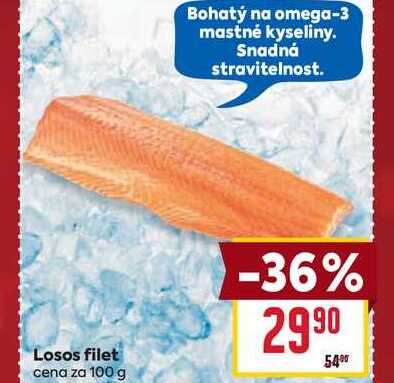 Losos filet cena za 100 g 