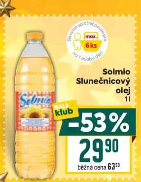 Solmio Slunečnicový olej 1l