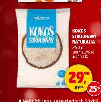 KOKOS STROUHANÝ NATURALIA, 250 g 