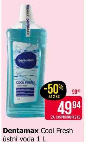 Dentamax Cool Fresh ústní voda 1 L 