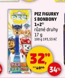 PEZ FIGURKY S BONBONY 1+2, 17 g