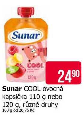 Sunar COOL ovocná kapsička 110 g 