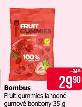 Bombus Fruit gummies lahodné gumové bonbony 35 g 