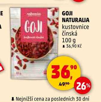 GOJI NATURALIA kustovnice čínská, 100 g 