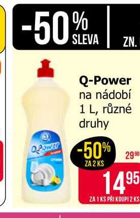 Q-Power na nádobí 1 L, různé druhy