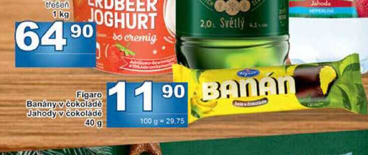 Figaro Banány v čokoládě 40g