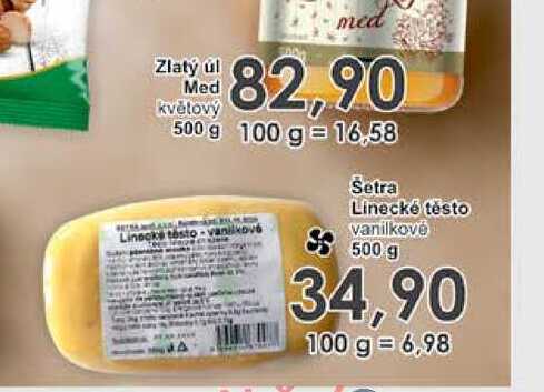 Šetra Linecké testo vanilkové 500 g 
