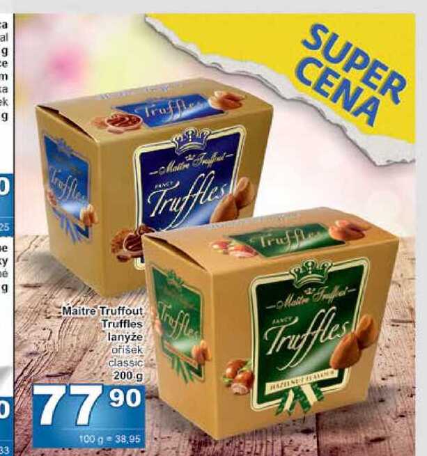 Maitre Truffout Truffles lanýže oříšek classic 200 g 