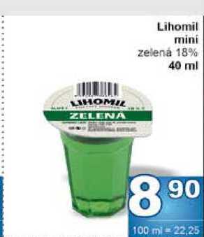 Lihomil mini zelená 18% 40 ml 