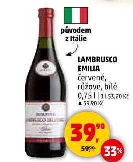 LAMBRUSCO EMILIA, 0,75 l