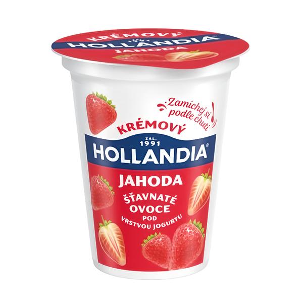 Hollandia Krémový jogurt jahoda