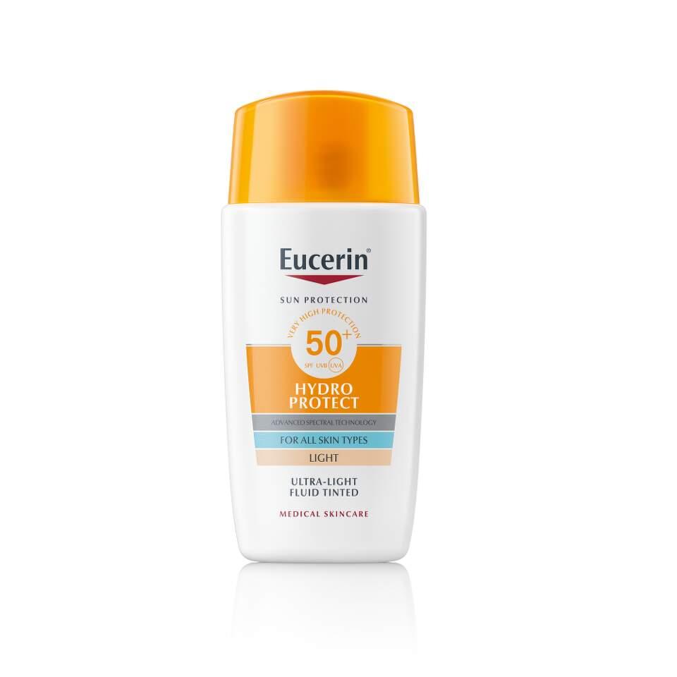 Eucerin Sun Ultra lehký fluid na opalování na obličej Hydro Protect SPF50+ světlý 50ml