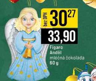 Figaro Anděl mléčna čokolada 60 g 