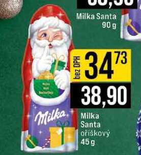 Milka Santa oříškový 45 g 