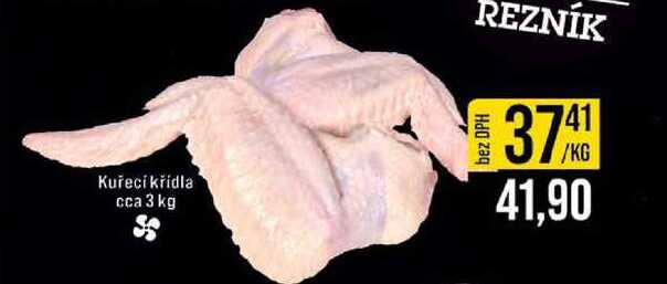 Kuřecí křídla cca 3 kg 1kg