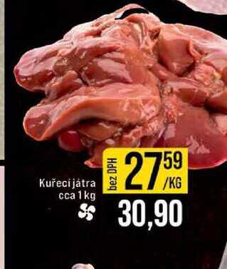 Kuřecí játra cca 1kg