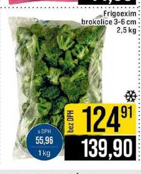 Frigoexim brokolice 3-6 cm 2,5 kg