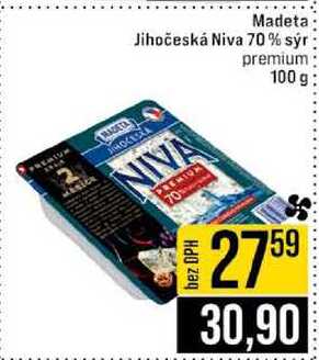 Madeta Jihočeská Niva 70% sýr premium 100 g