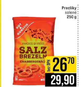 Preclíky solené 250 g