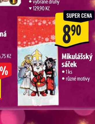   Mikulášský sáček  1ks 