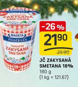 JČ ZAKYSANÁ SMETANA 18% 180 g
