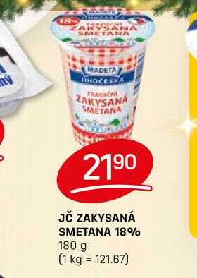 JČ ZAKYSANÁ SMETANA 18% 180 g