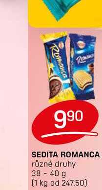 SEDITA ROMANCA různé druhy 38 - 40 g