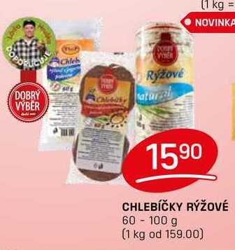 CHLEBÍČKY RÝŽOVÉ 60-100 g