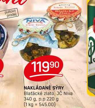 NAKLÁDANÉ SÝRY 340 g, p.p 220 g